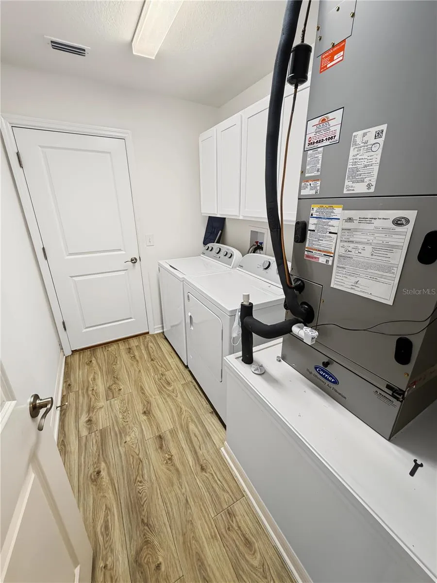 Laundry utility inside