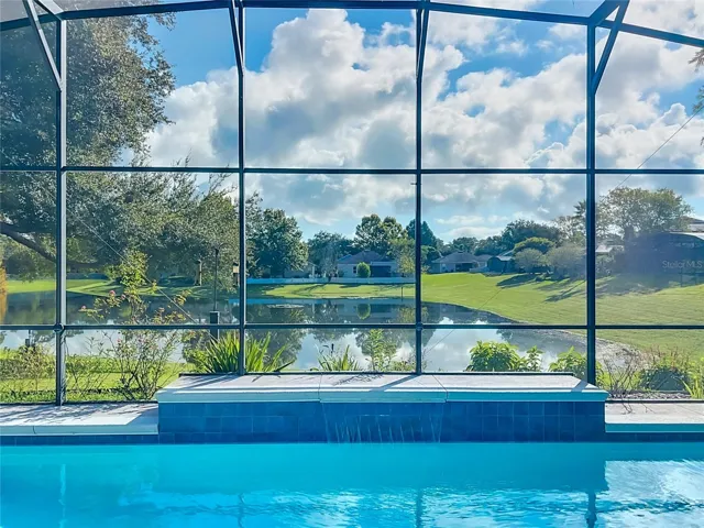 Tranquil waterfall on a daily timer