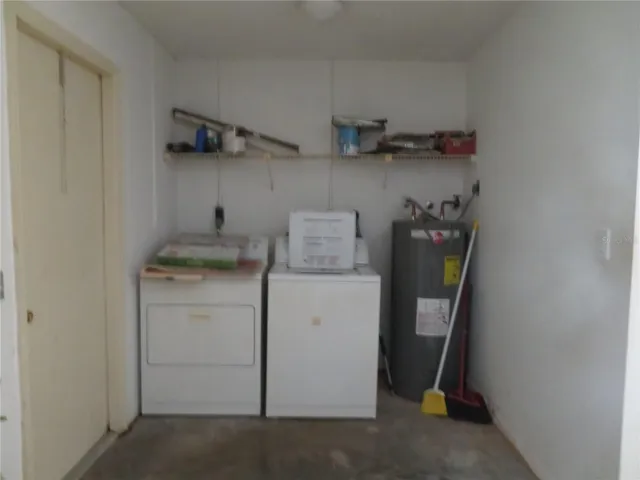 Laundry in Garage
