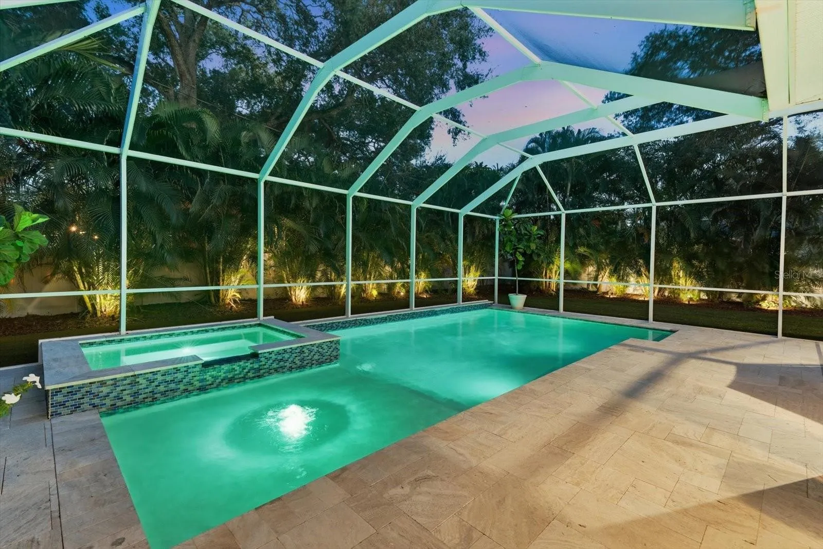saltwater pool and spa
