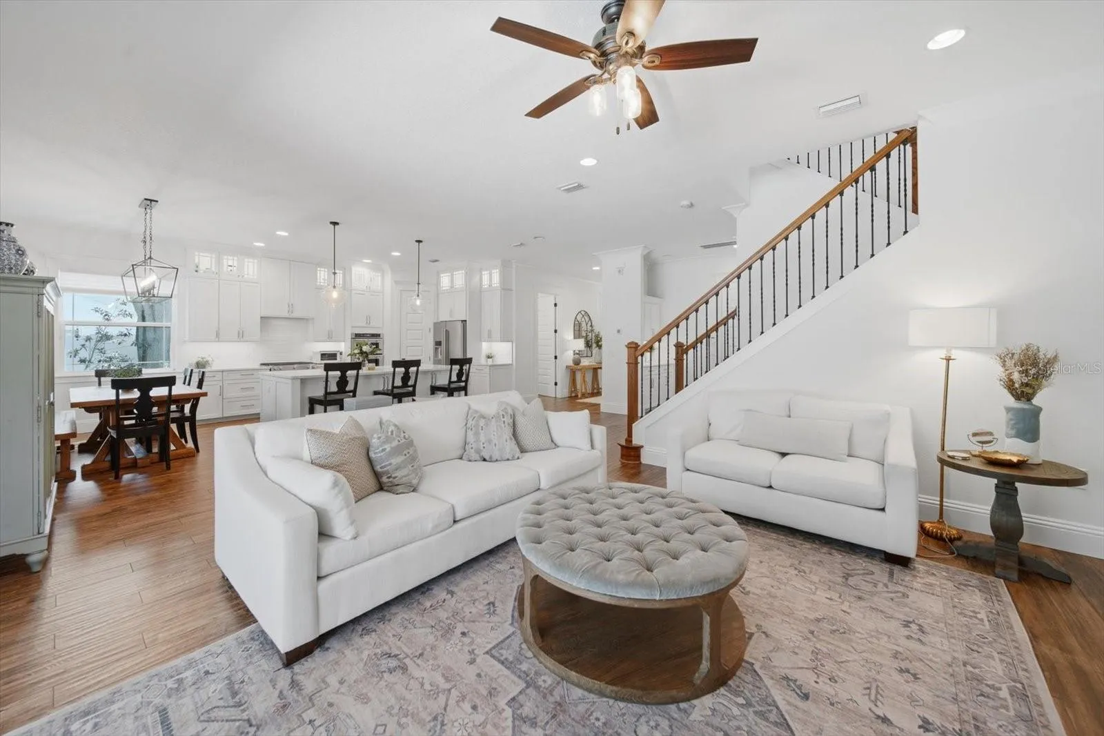 spacious living room
