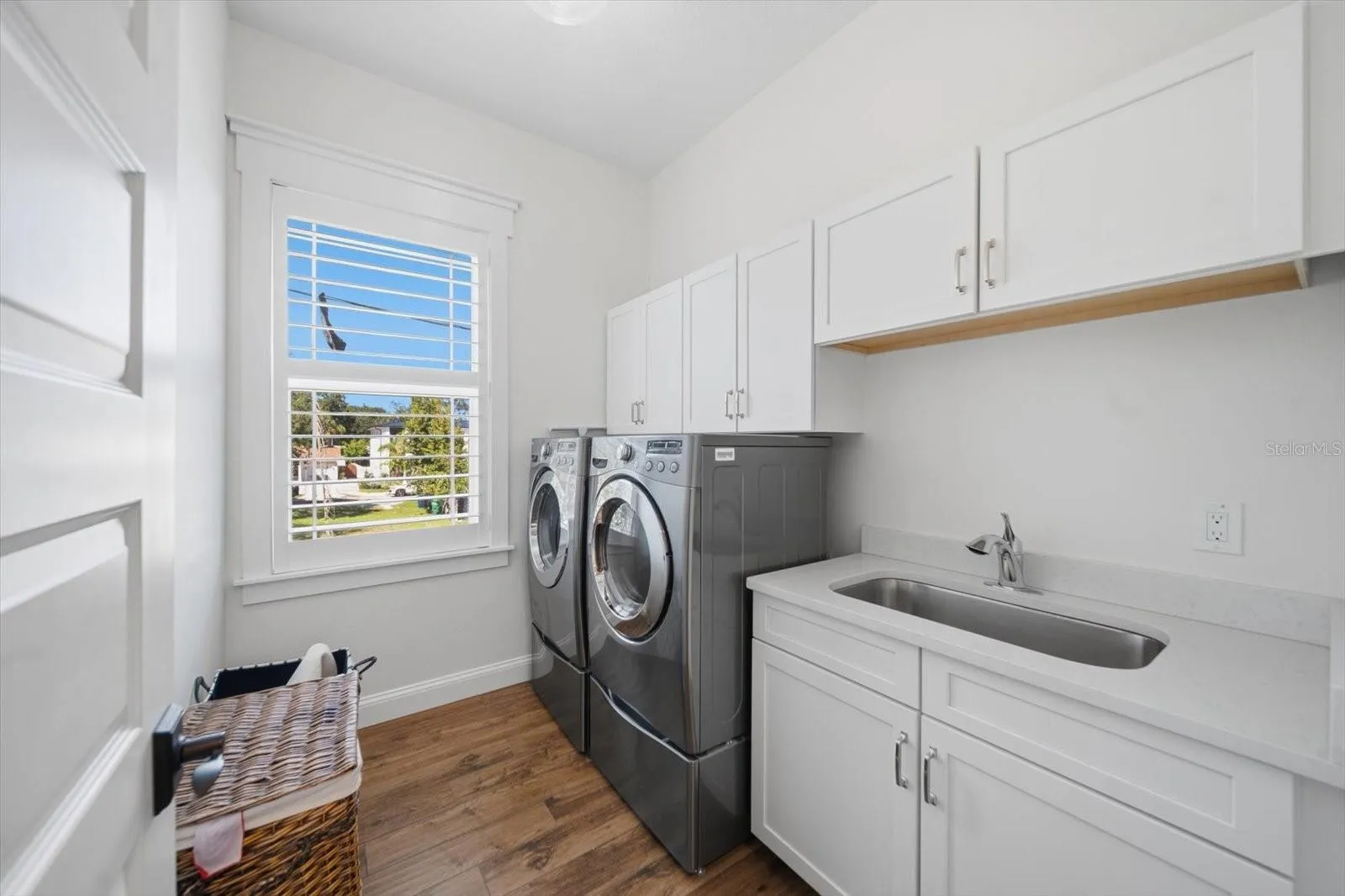 upstairs laundry room