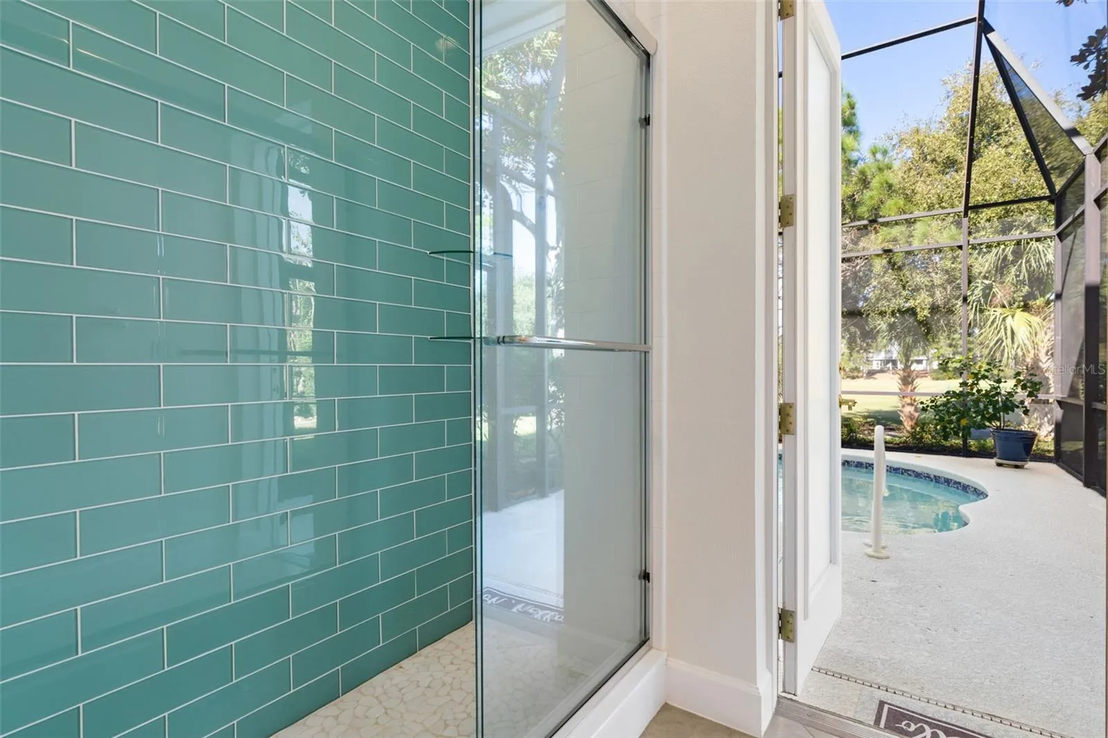 Updated Pool Bath