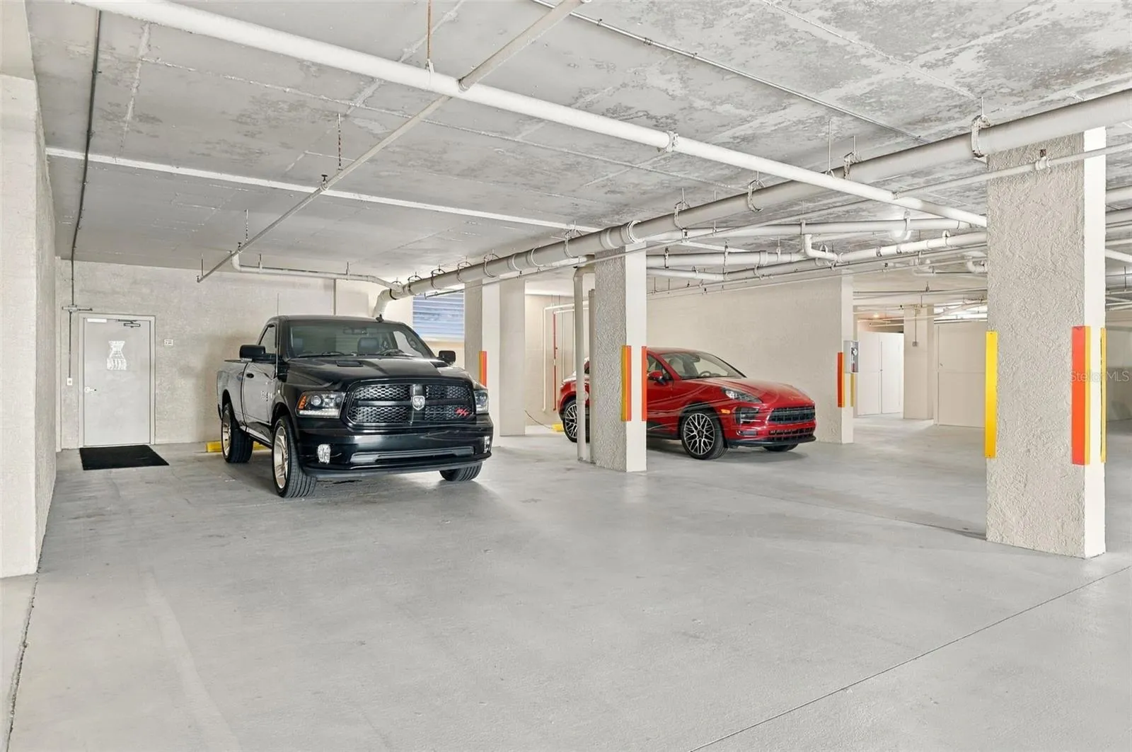 Parking space #9 is large enough to park 2 vehicles.
