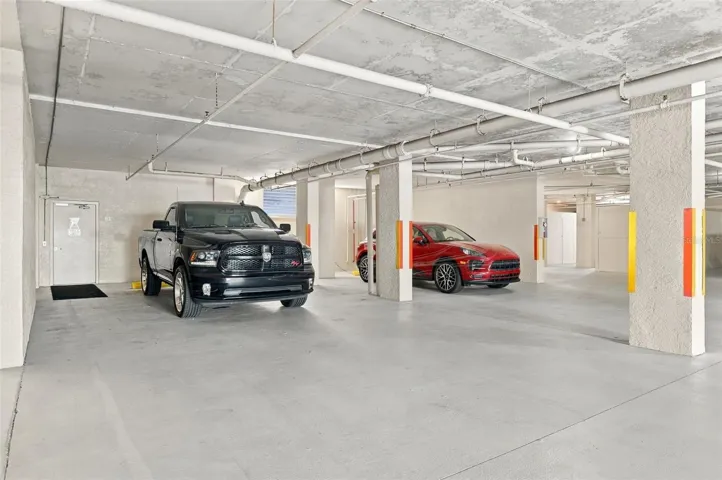 Parking space #9 is large enough to park 2 vehicles.