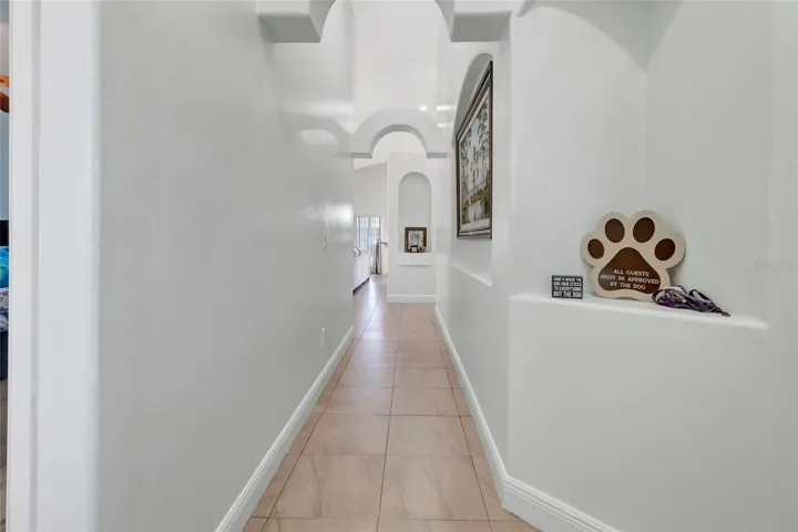 Hallway to living room