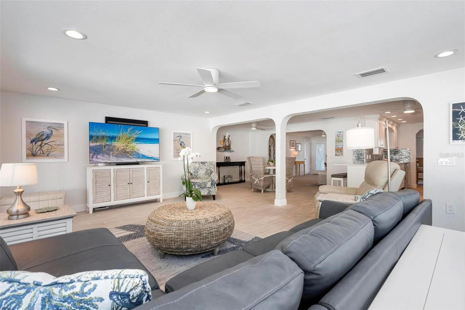 Open concept living area