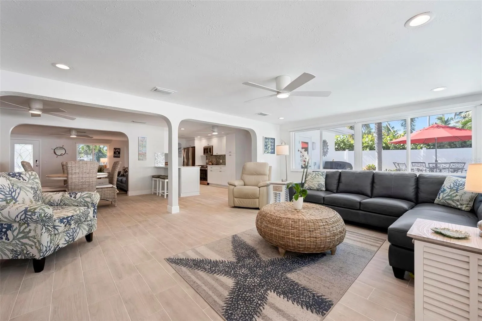 Open concept living area