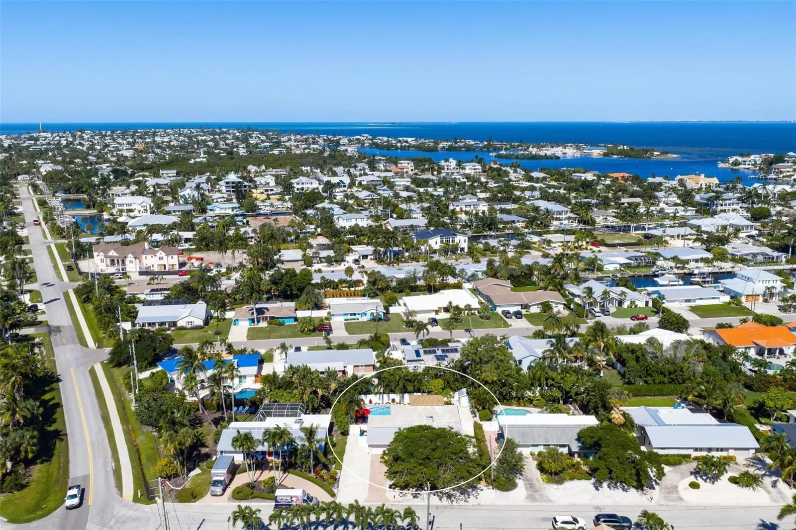 Aerial views to the north