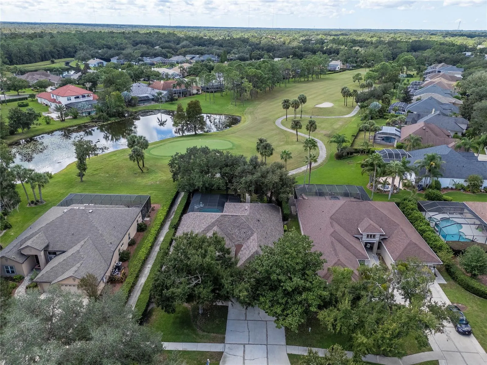 Golf Cart Path to the Left of Your New Home
