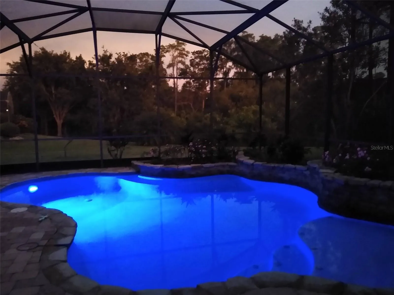 pool at night