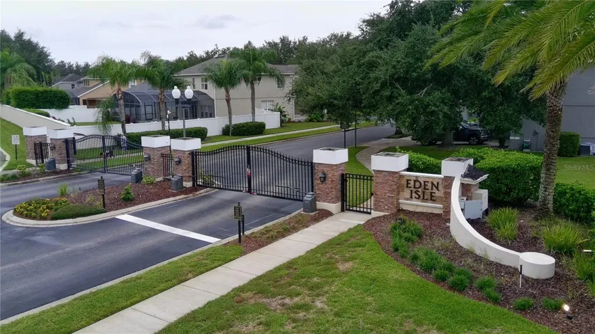 gated entrance to neighborhood