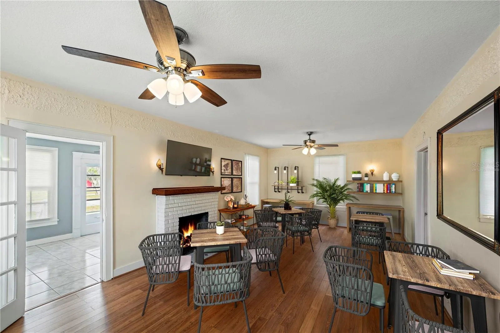 Living Room (virtually staged for a cafe)