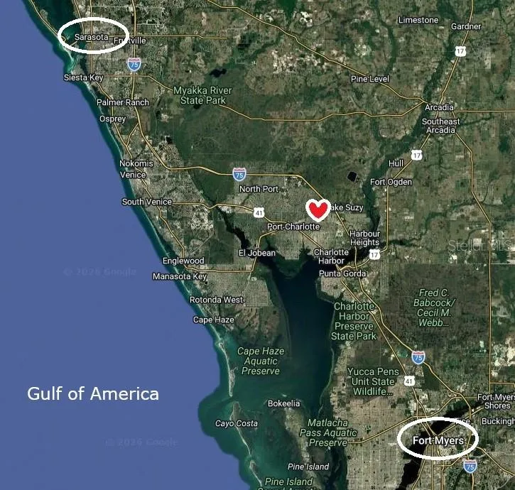 Centrally located in between Sarasota and Fort Myers