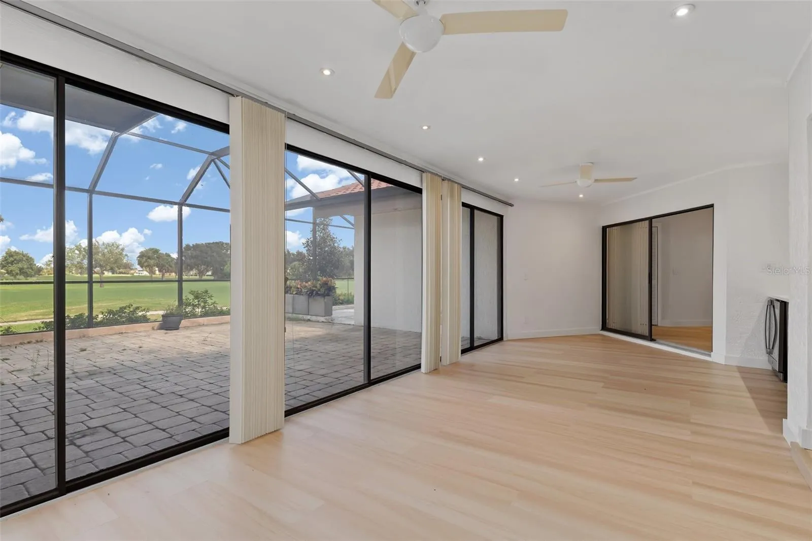 Door at far end goes to primary bedroom suite