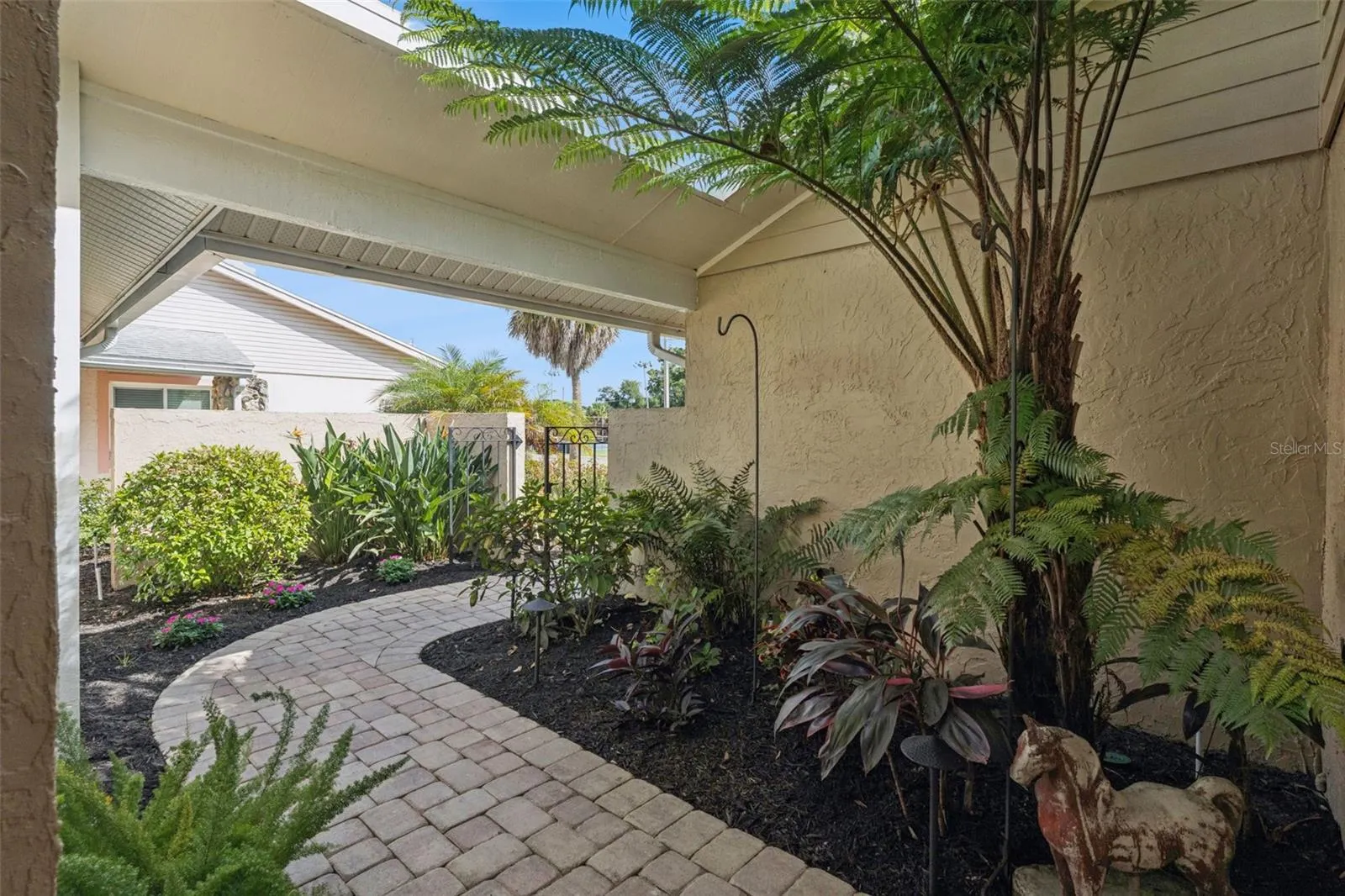 Gated Front Courtyard
