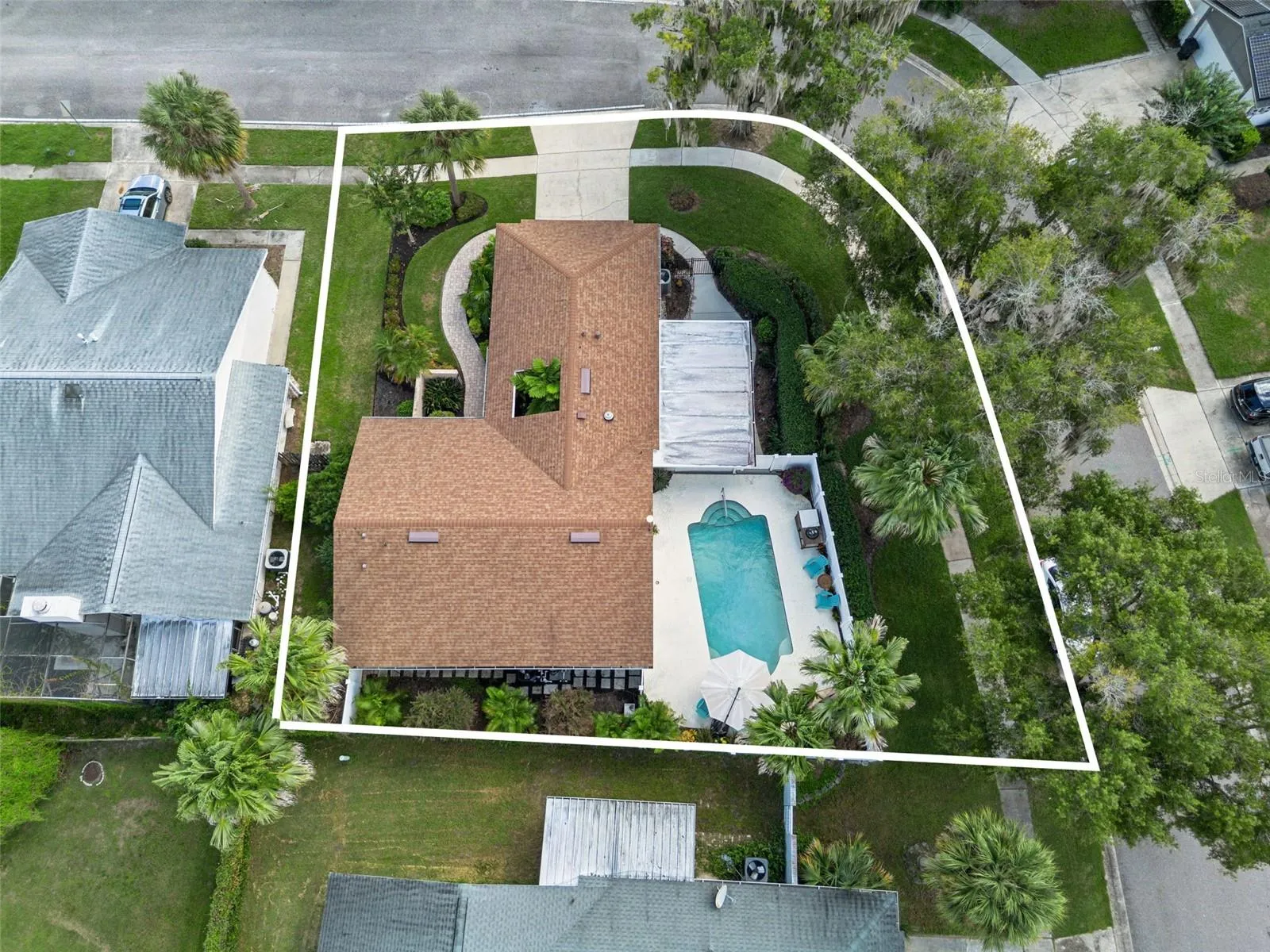 Aerial View of Property