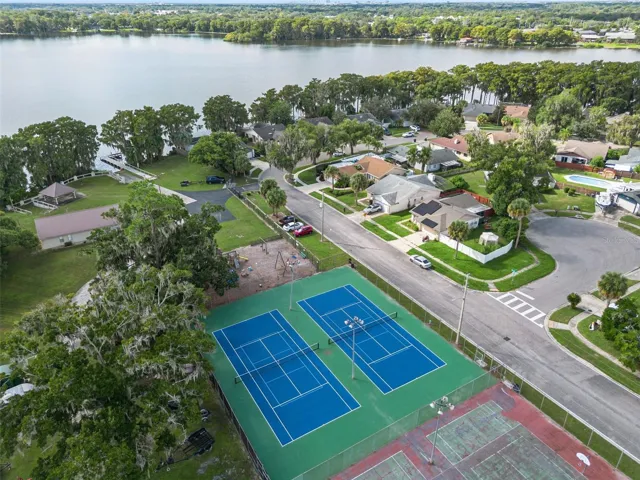 Newly refurbished tennis/pickleball courts. Basketball courts to be refurbished soon!