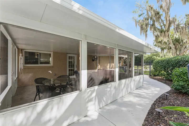 Sidewalk Along Porch