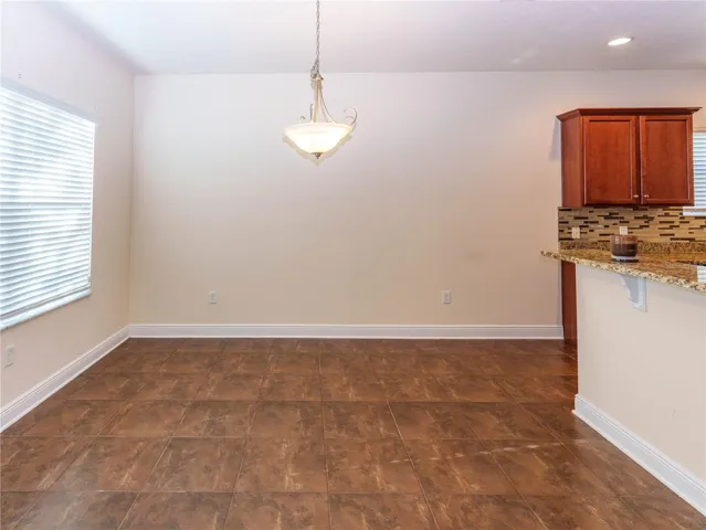 eating area of kitchen