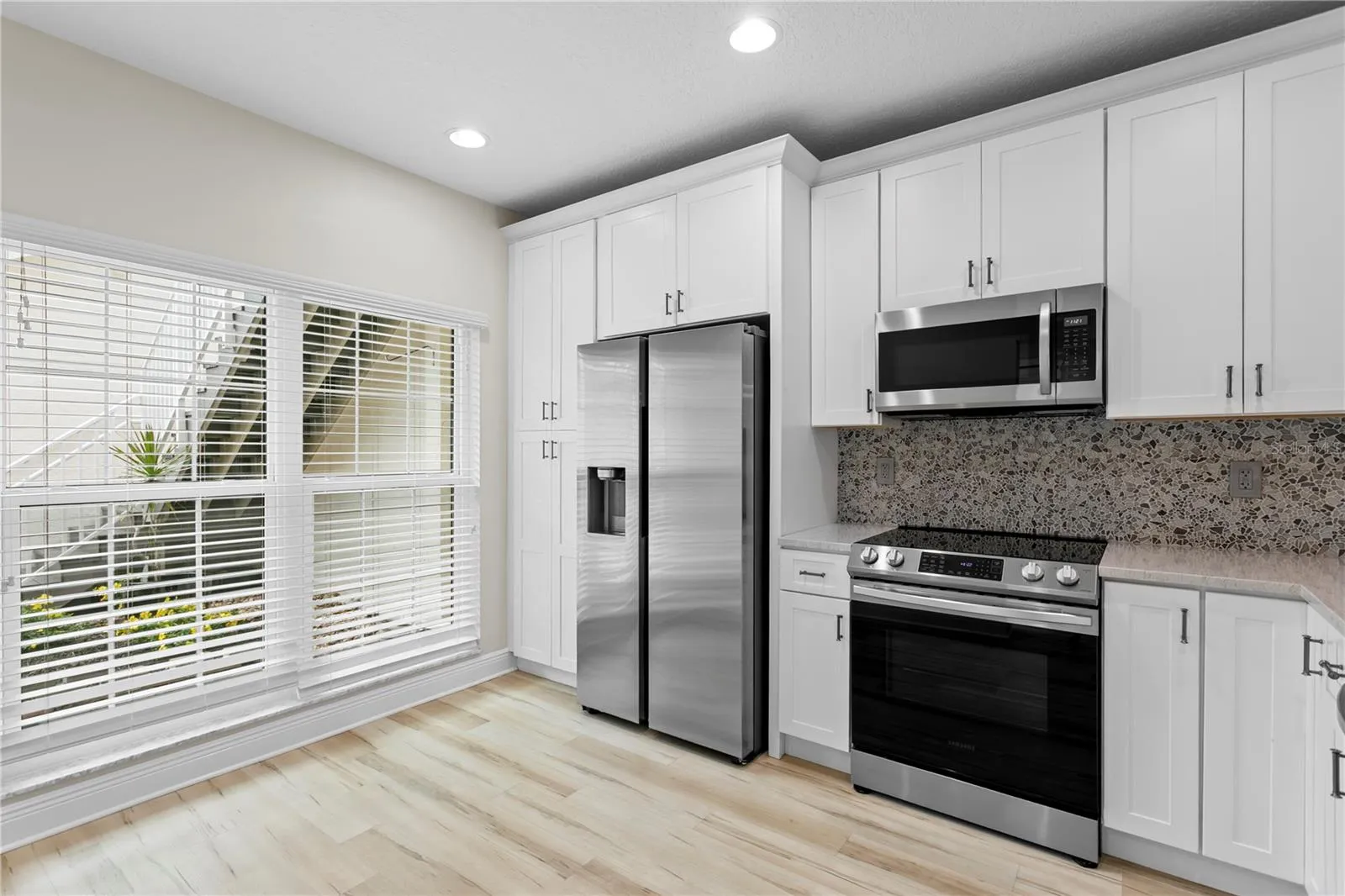 Kitchen with Windo to Courtyad