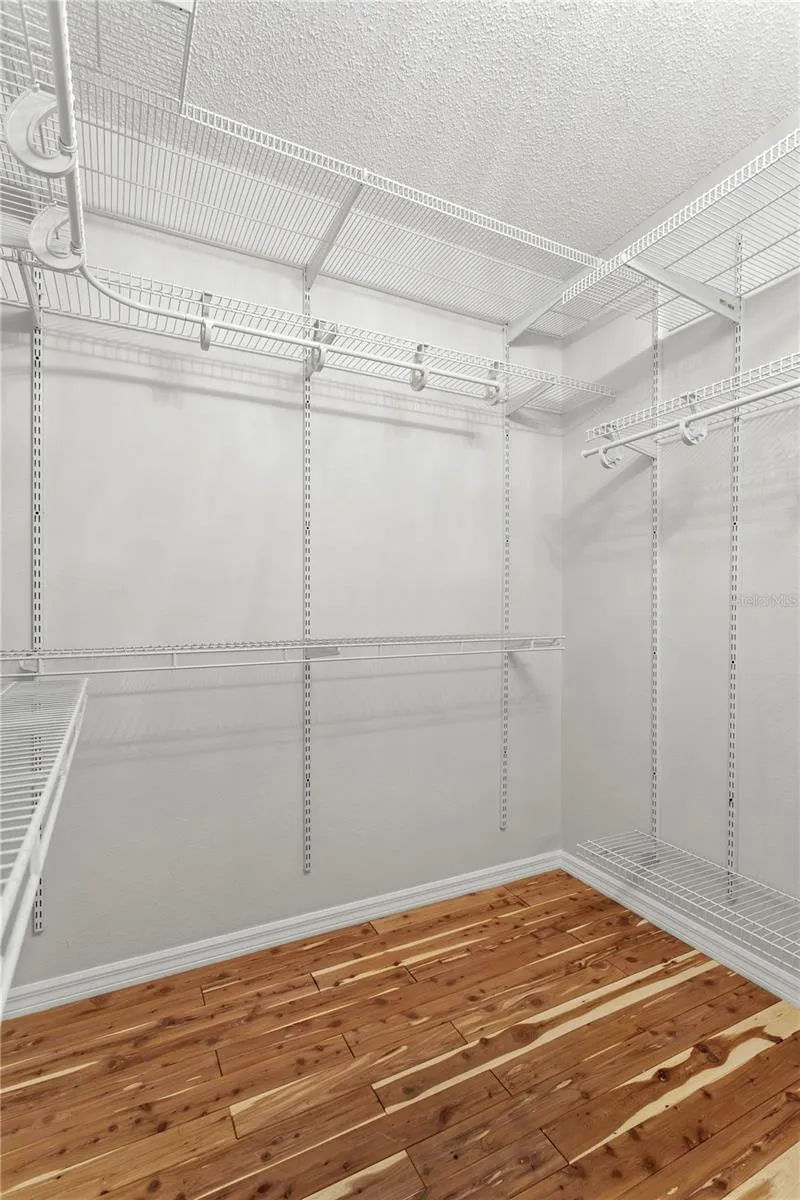 Luxury Cedar Floor in Closet