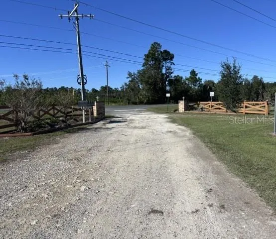 gated entrance from SR 24
