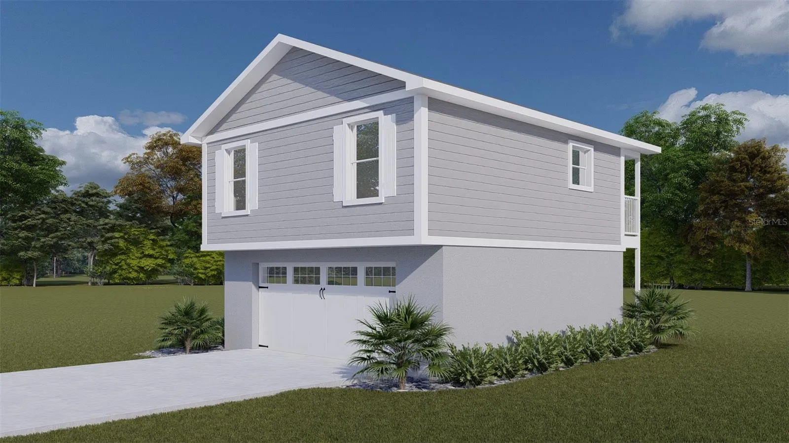 3rd Unit Over Garage Rendering Front (Per Approved Plans)