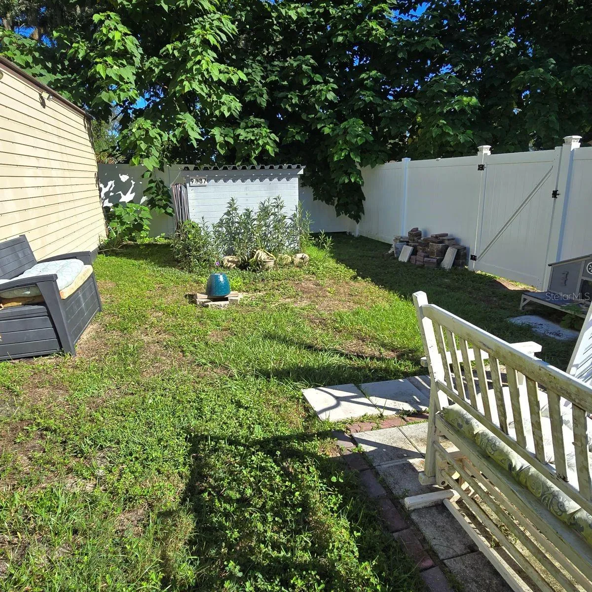 Back right side of property