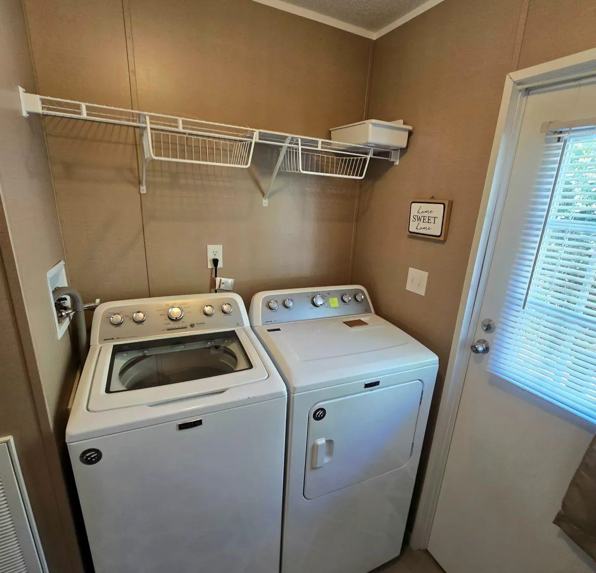 Laundry room washer and dryer