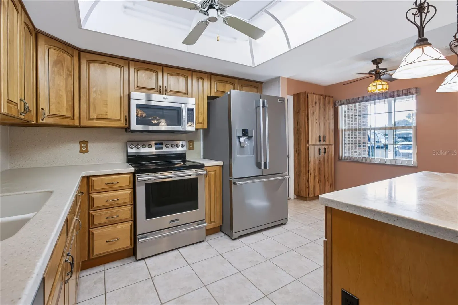 Plenty of cabinet and counter spaces