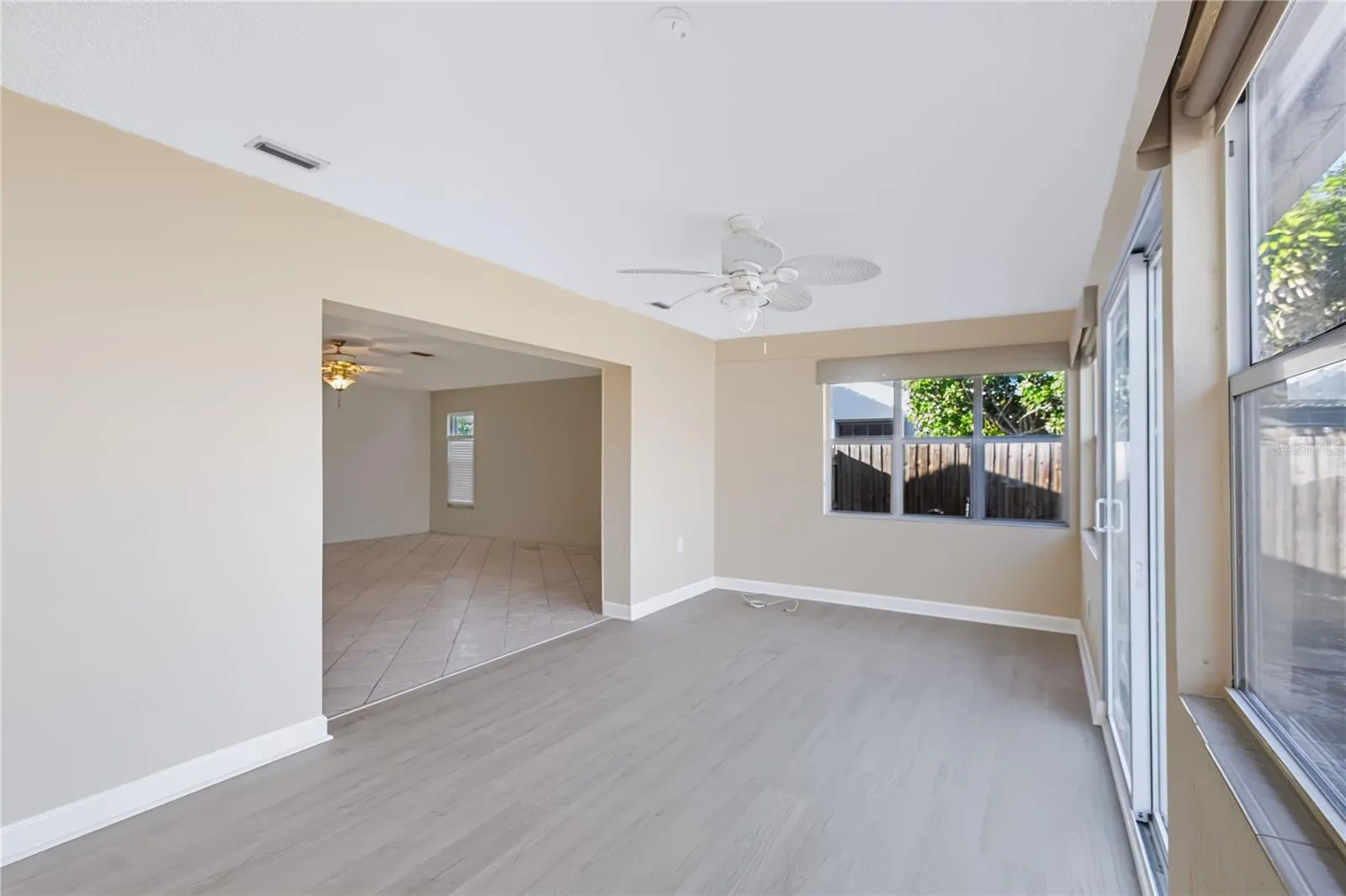 Florida room of the living area