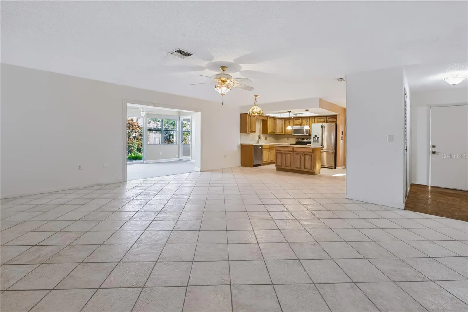 Living and dining area