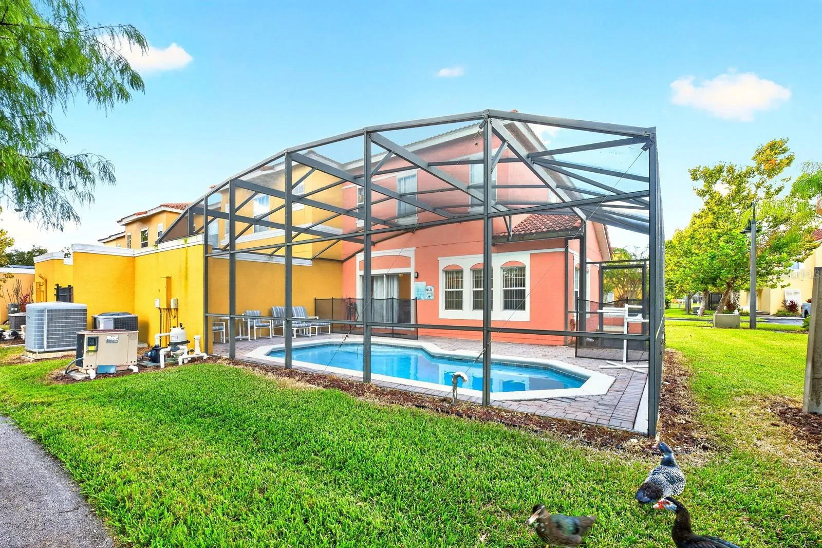 The back of the home