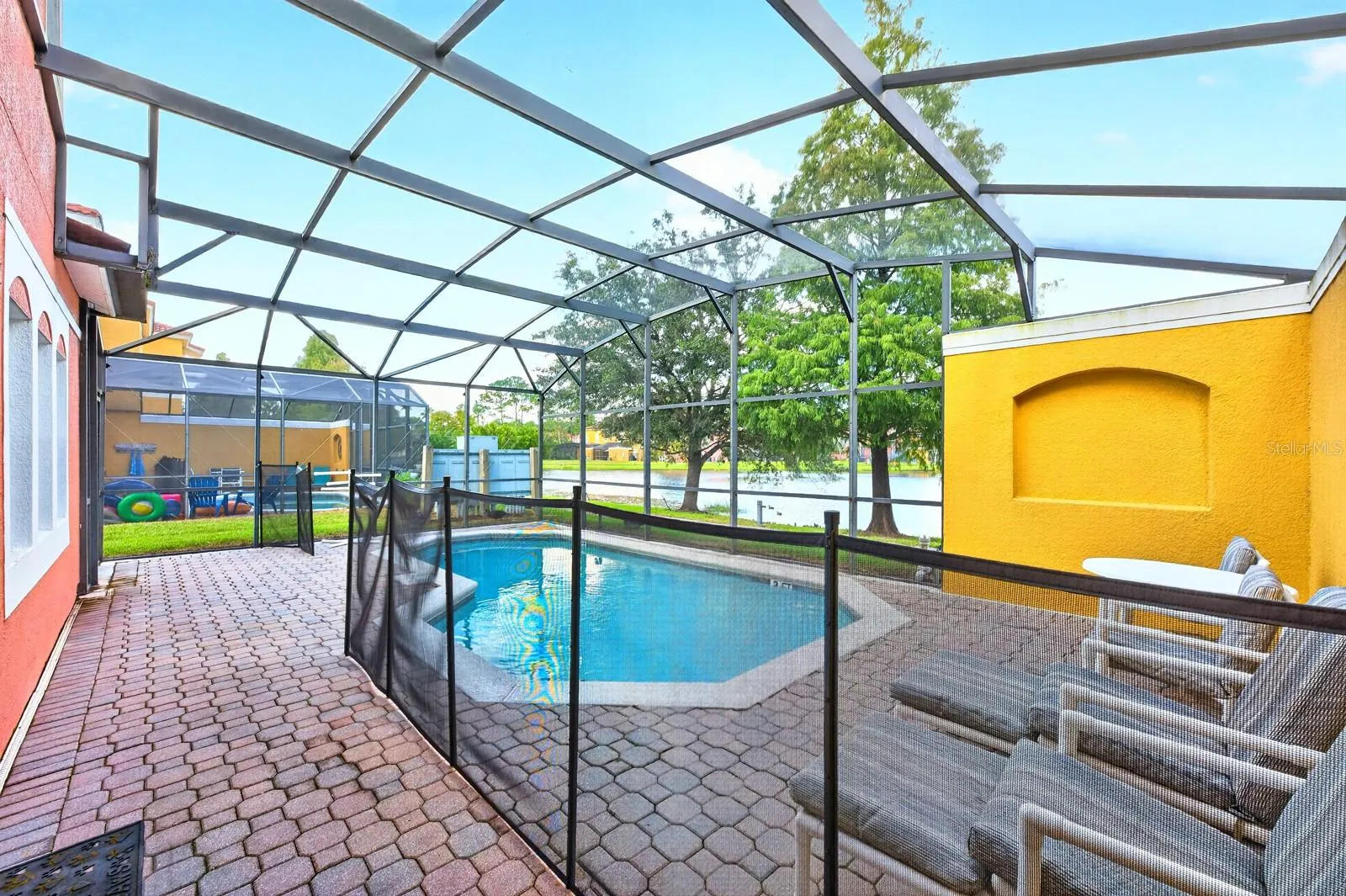 The pool has been well cared for, with RESURFACING completed in 2021, a NEWER PUMP AND SKIMMER (2023), and a REPLACEMENT POOL FILTER (2025).