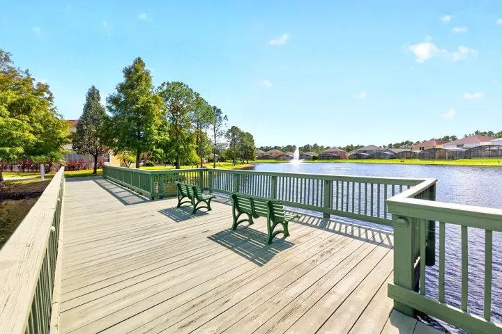 A STOCKED THREE-ACRE LAKE for catch-and-release fishing.