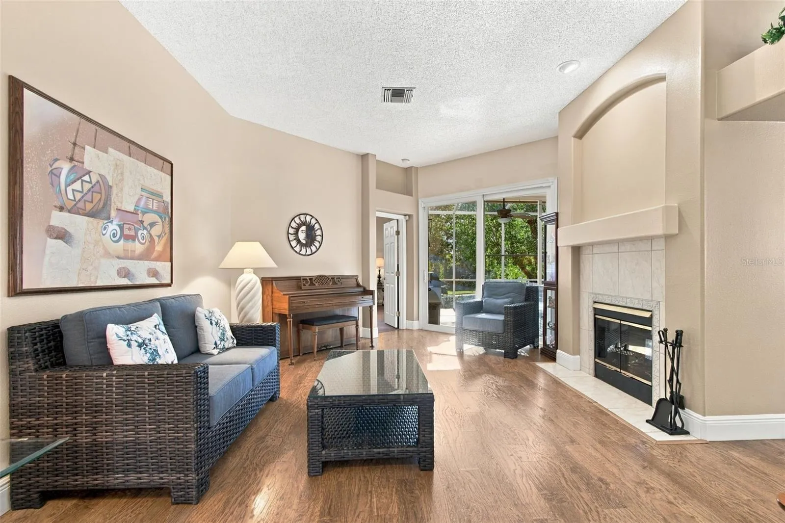 Imagine the possibilities with this space.  FP is 2-sided & faces Family room on other side