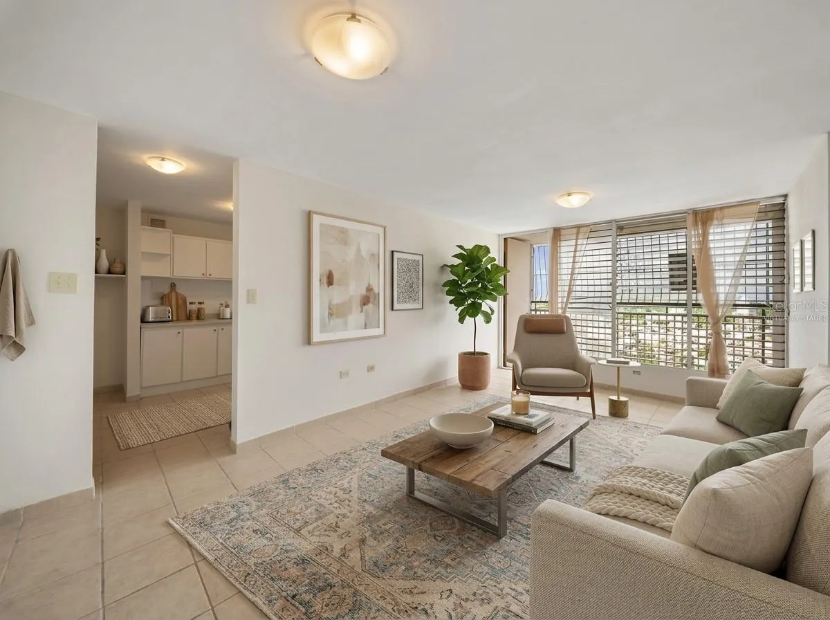 Living/Dining Virtually Staged
