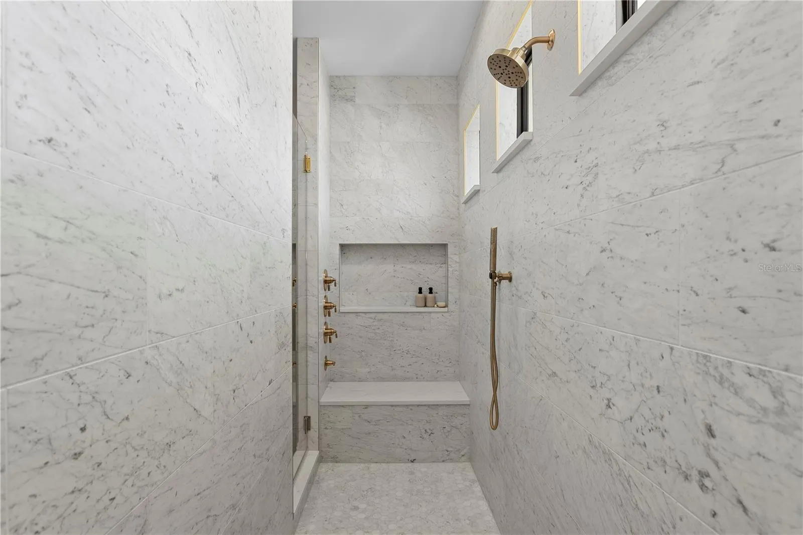 Primary walk in shower