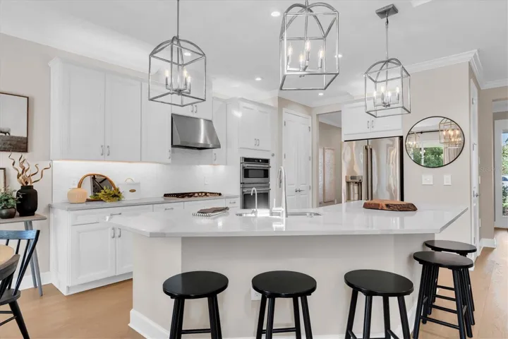 Bright Kitchen Island View