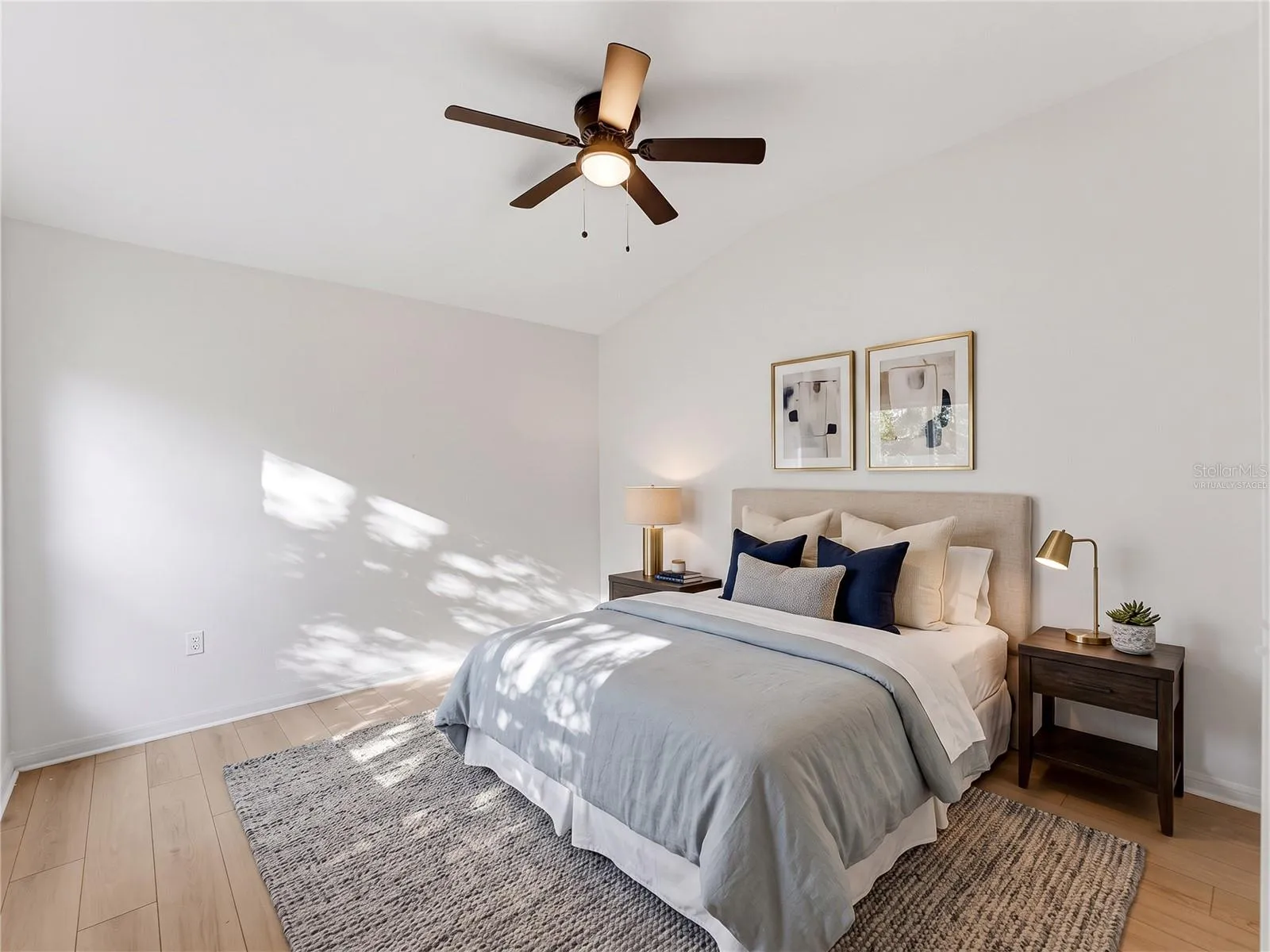Virtually staged bedroom 3