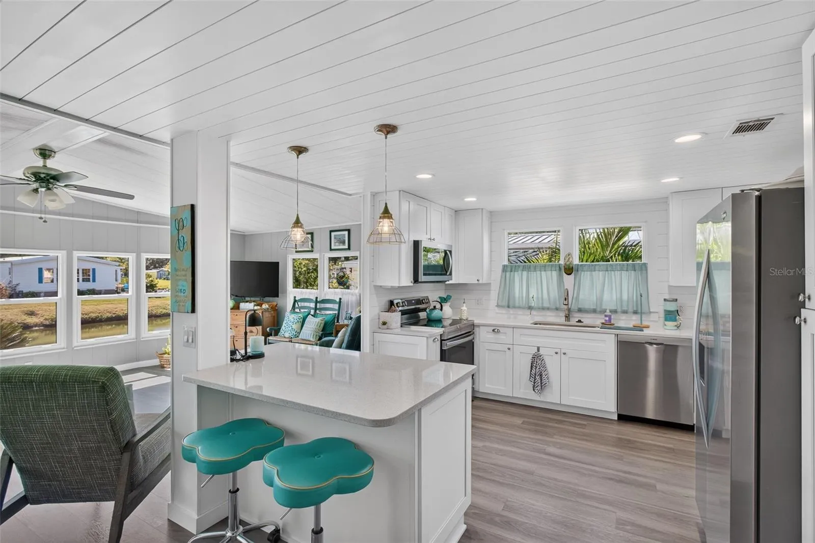 Dining facing kitchen
