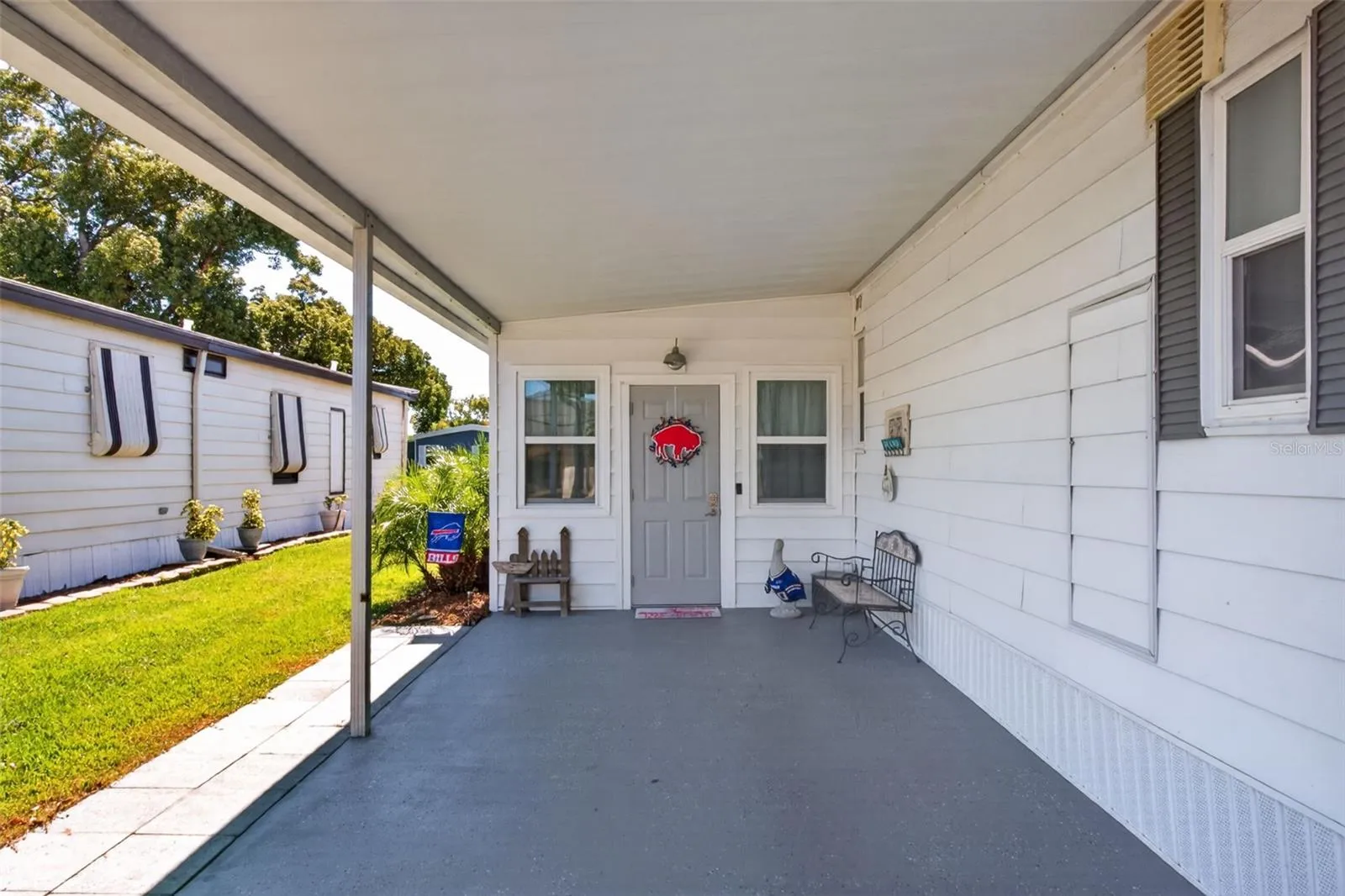 Front entry through car port