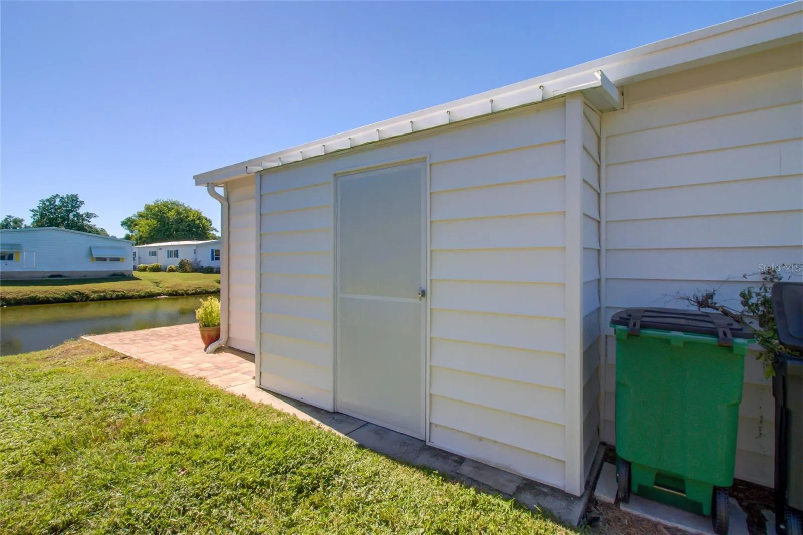 Storage shed east side of home