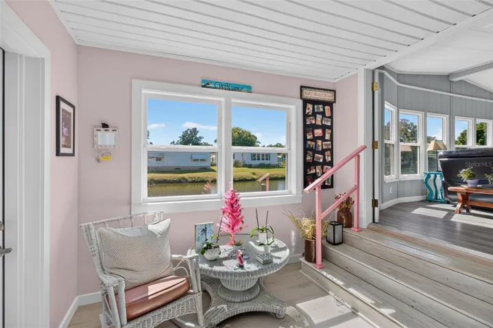 View of stairs to living room, main floor
