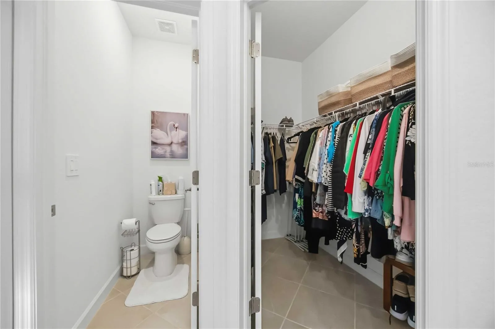 Walk in primary closet and water closet