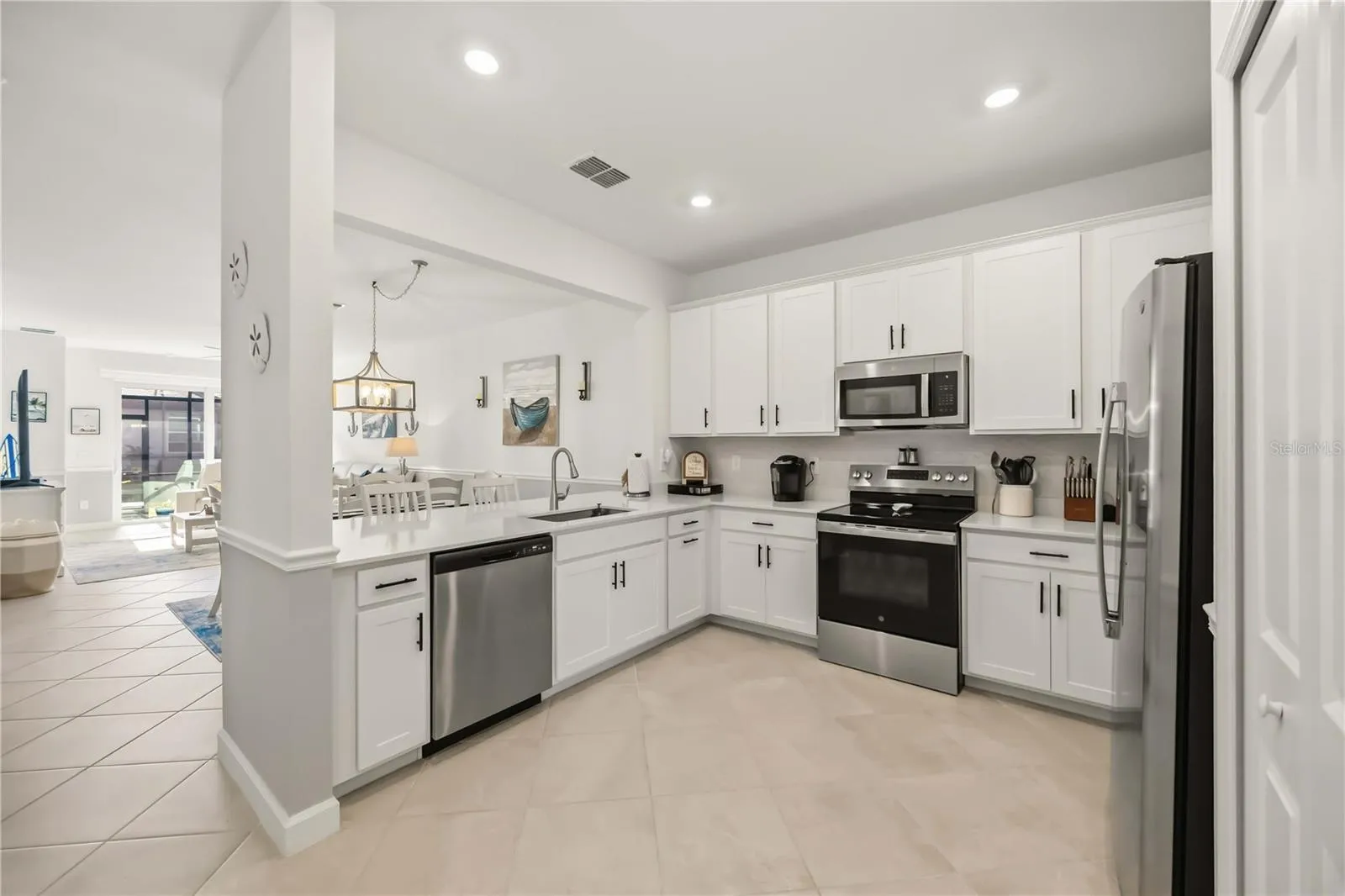 White shaker cabinetry