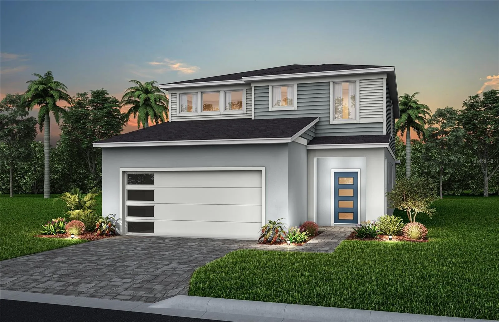 Exterior Design. Artistic rendering for this new construction home. Pictures are for illustrative purposes only. Elevations, colors and options may vary.