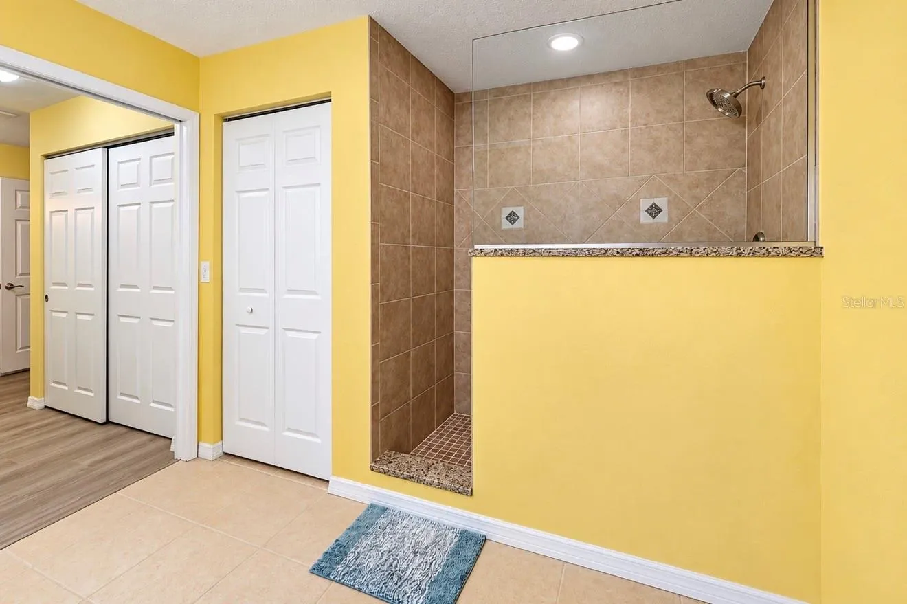 Primary bathroom with walk in shower