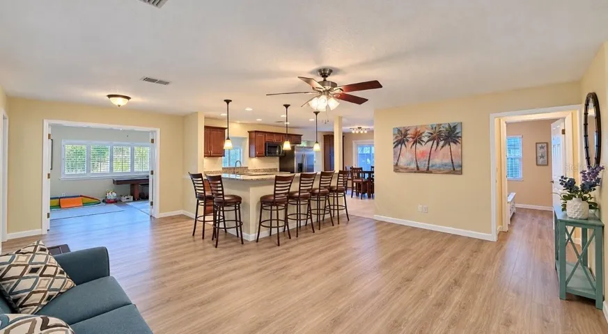 Living room to kitchen